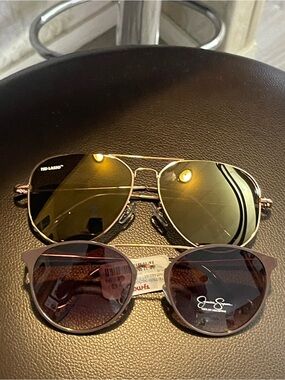 Ted Lasso Aviator and Jessica Simpson Sunglasses & Signature Round